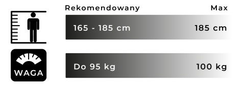 Materiałowy Fotel PHANTOM: Medium Size – Czarny Diamond White
