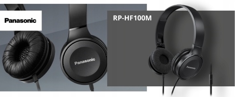 Słuchawki Panasonic RP-HF100M z mikrofonem
